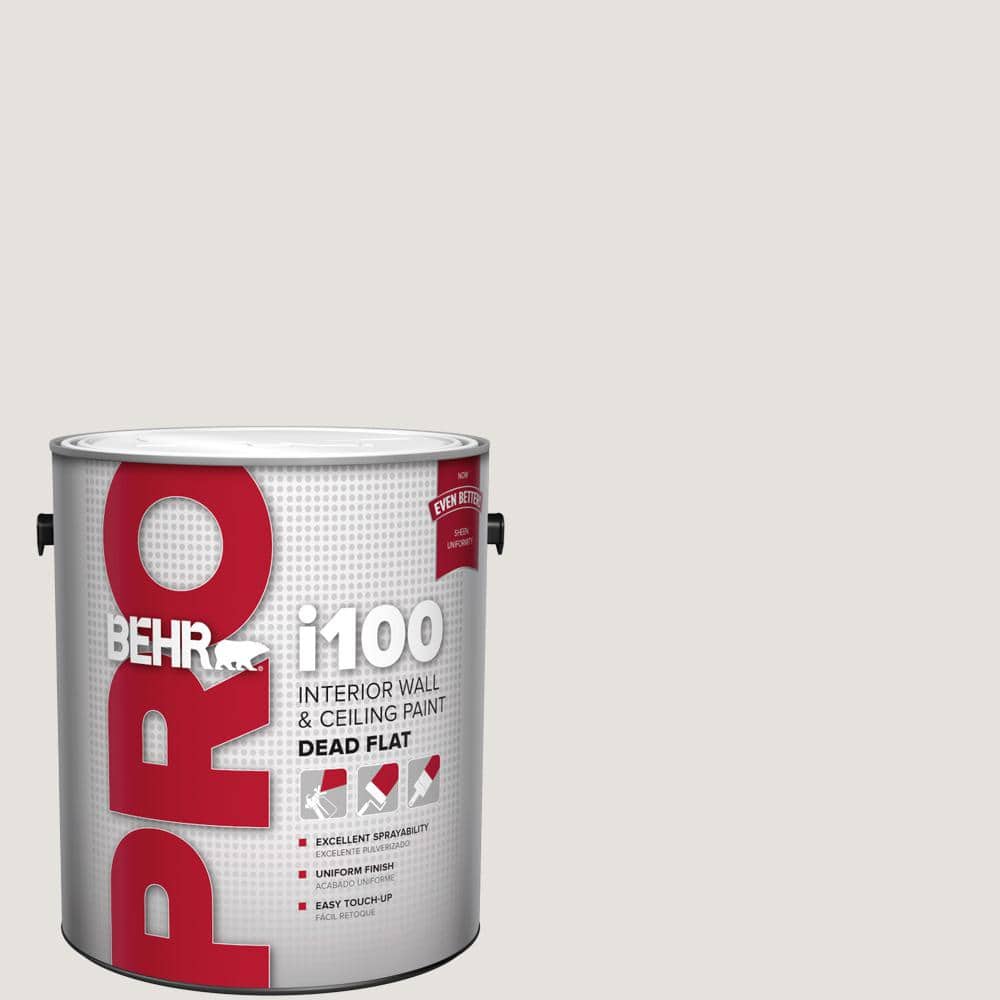 BEHR PRO 1 gal. #MQ3-04 Quiet On The Set Dead Flat Interior Paint