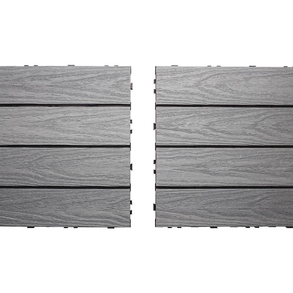 NewTechWood UltraShield Naturale 1 ft. 3 ft. Quick Deck Outdoor Composite Deck Tile (15 sq. Per Box) (4)