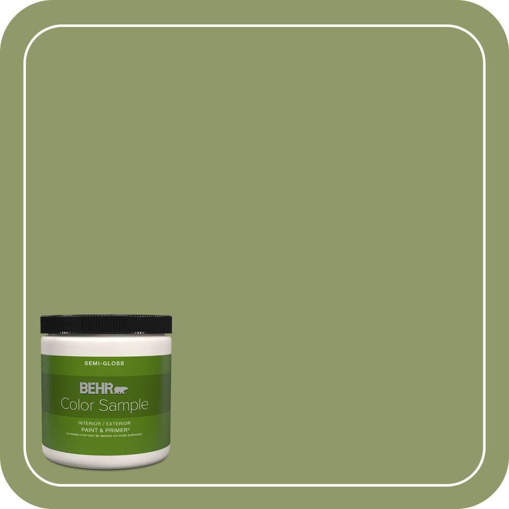 BEHR PREMIUM PLUS #HDC-SP14-2 Exotic Palm Interior/Exterior Paint & Primer Color Sample (1)