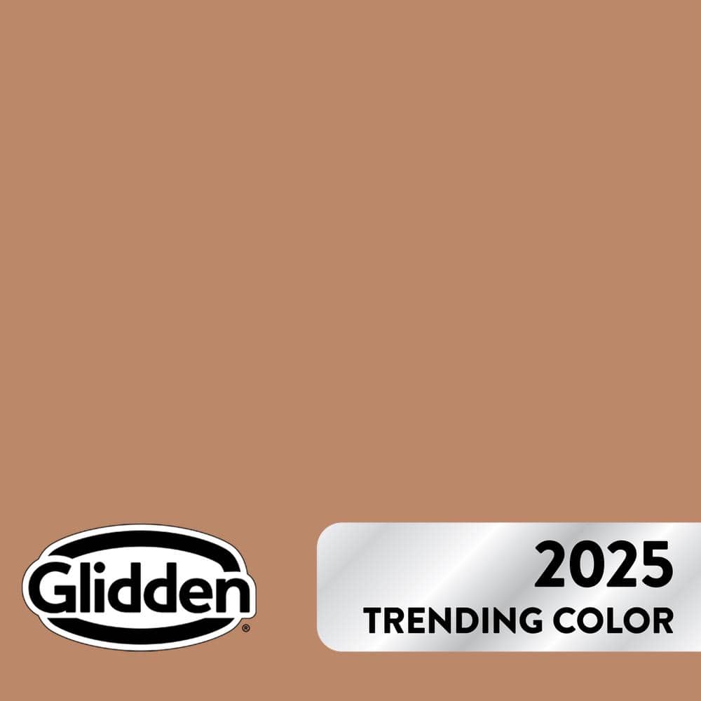 Glidden 8 oz. PPG1069-5 Honey Graham Satin Interior Paint Sample (1)