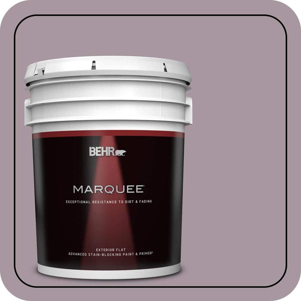BEHR MARQUEE 5 gal. #N110-3 Fig Preserves Flat Exterior Paint & Primer