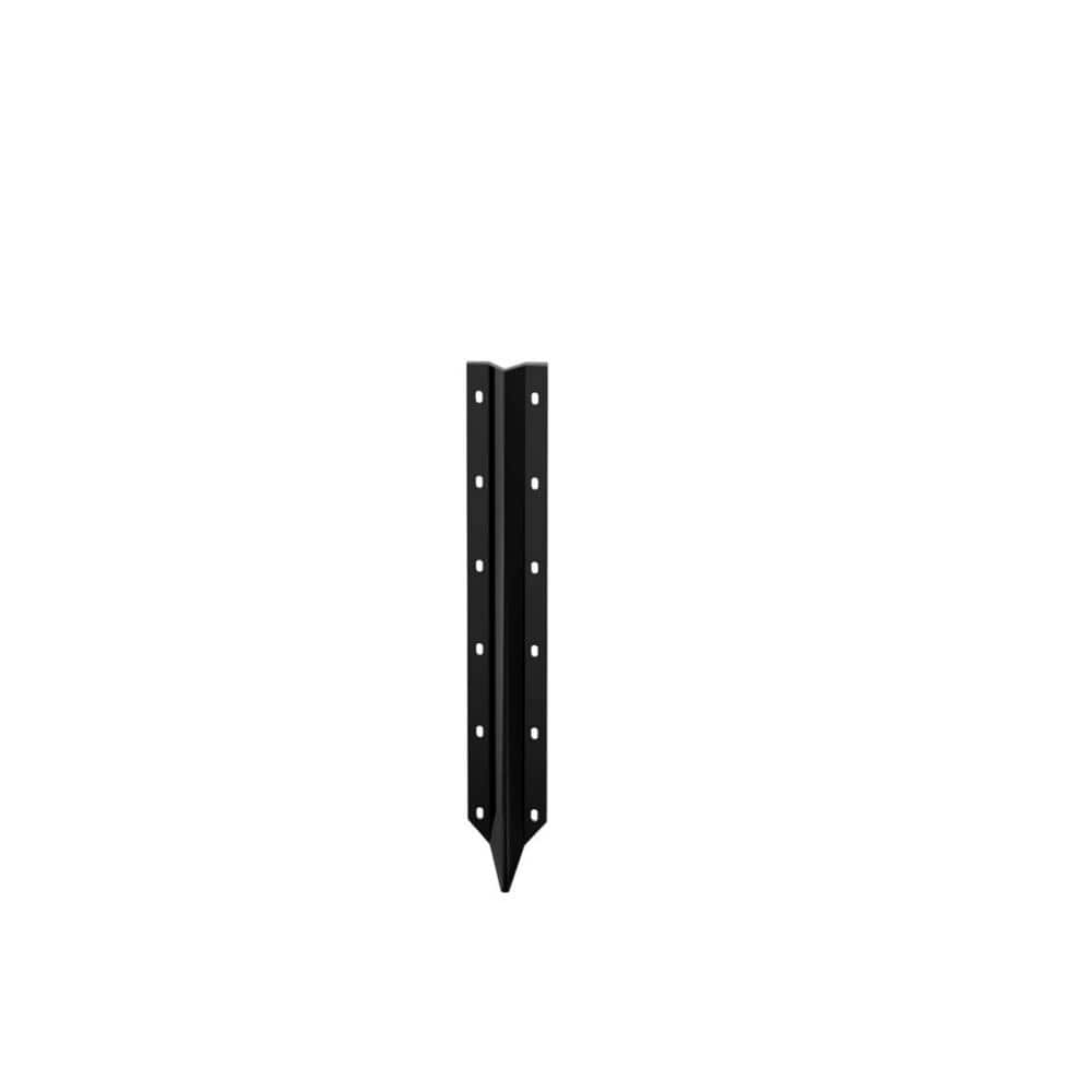 Angel Sar 16.5 in. Heavy-Duty Steel Fence Post Repair Stakes, Easy Installation Kit Included (10-Pack) (1)