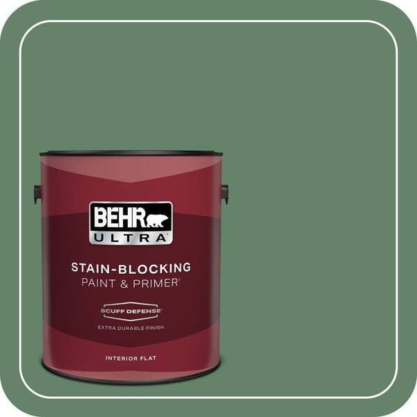 BEHR PREMIUM PLUS #BIC-55 Garden Greenery Interior/Exterior Paint & Primer Color Sample (3)