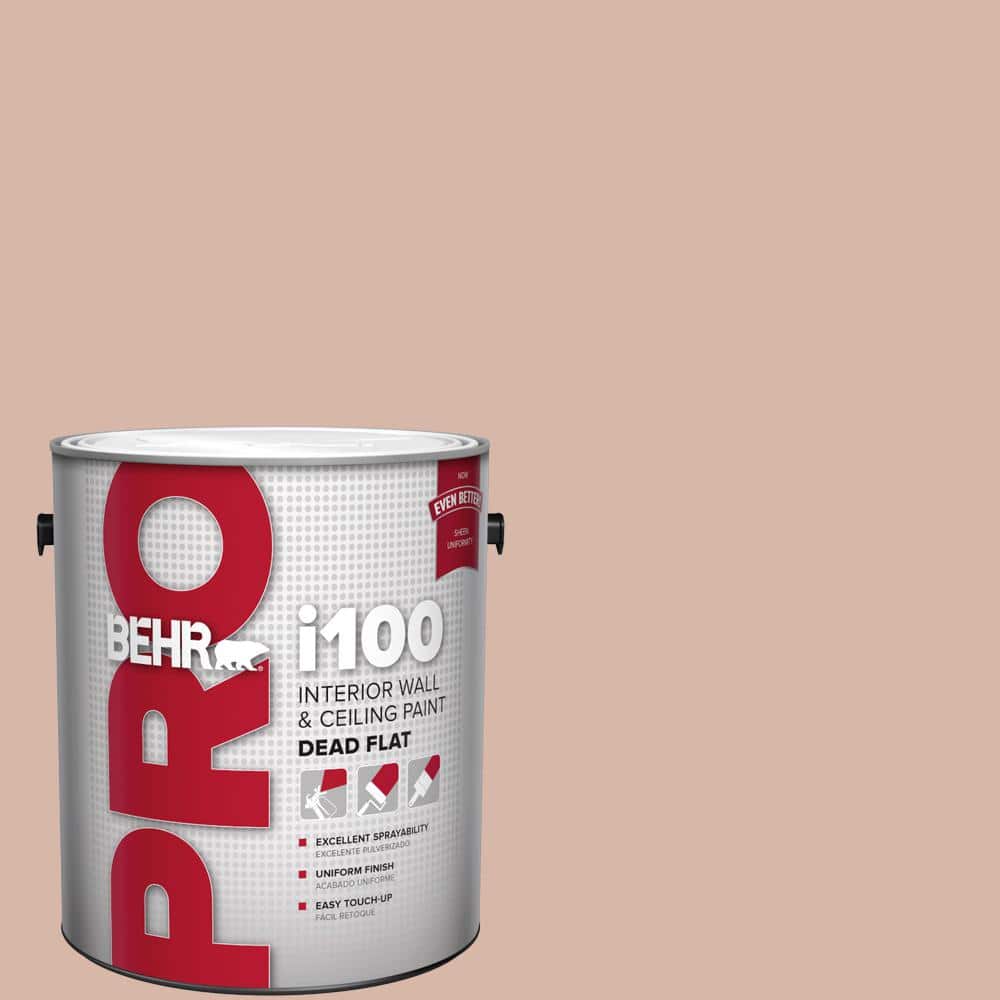 BEHR PRO 1 gal. #S190-3 Sedona Pink Dead Flat Interior Paint (1)