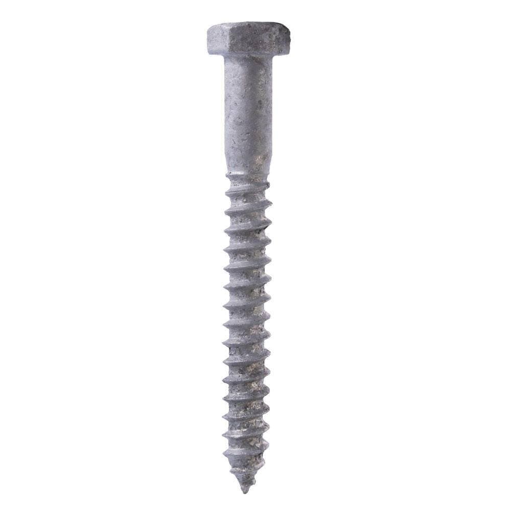 Everbilt 3/8 in. x 3-1/2 in. Hex Galvanized Lag Screw (2)