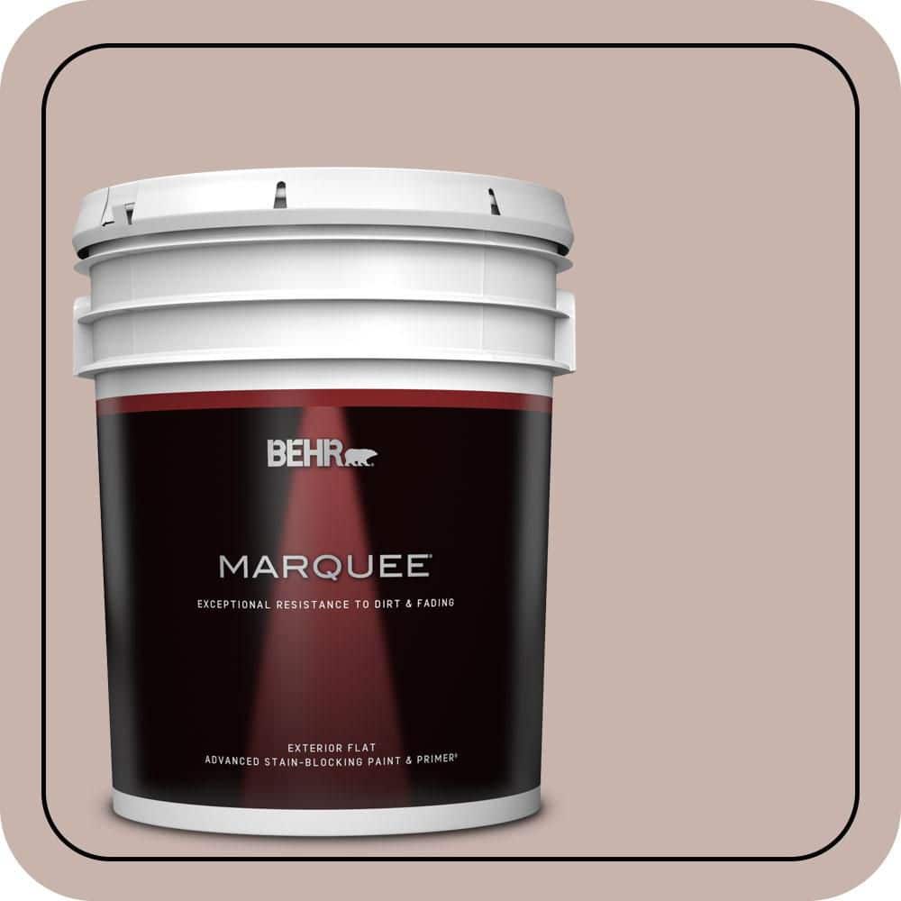 BEHR MARQUEE 5 gal. #PPF-10 Balcony Rose Flat Exterior Paint & Primer