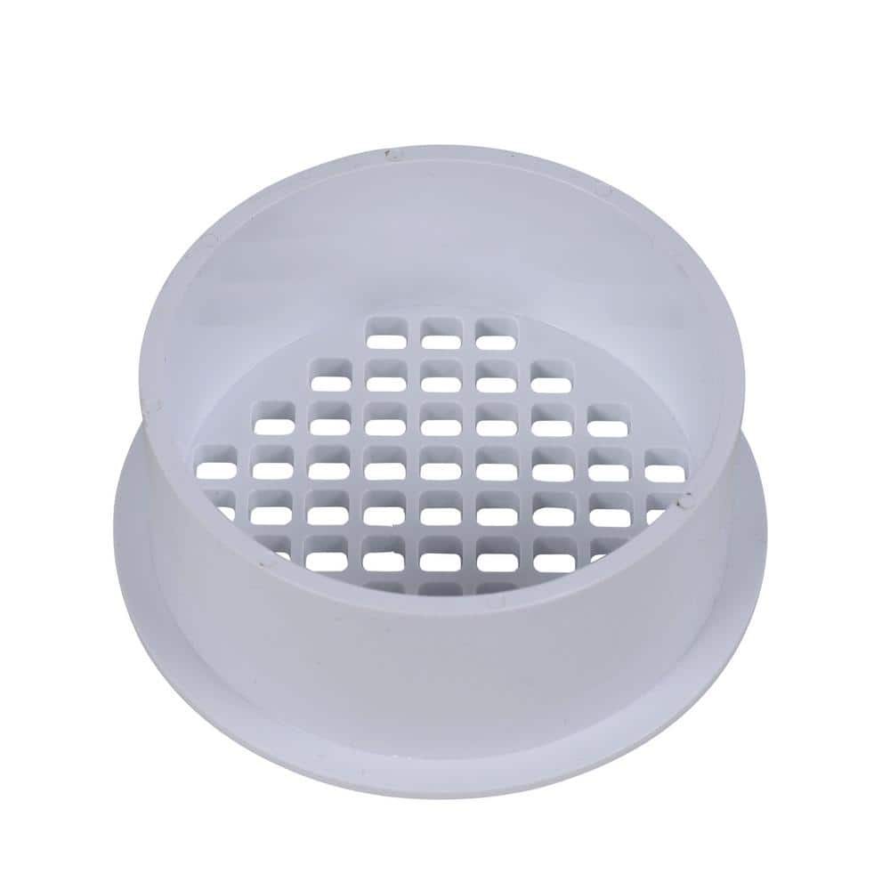 Oatey 4 in. Round Snap-In White PVC Shower Drain (3)