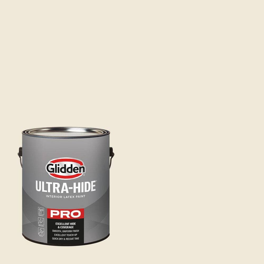 Glidden Ultra-Hide 1 gal. PPG1098-1 Milk Paint Semi-Gloss Interior Paint (1)