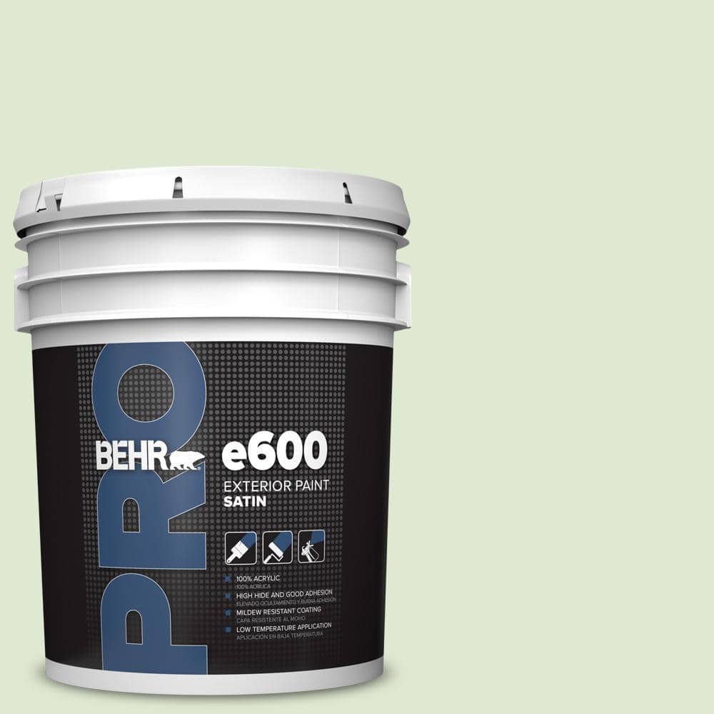 BEHR PRO 5 gal. #M370-2 Cabbage Leaf Satin Exterior Paint