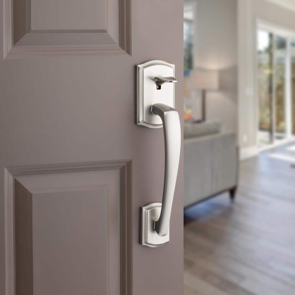 Kwikset Prescott Satin Nickel Door Handleset Only with Tustin Door Handle in Satin Nickel (3)