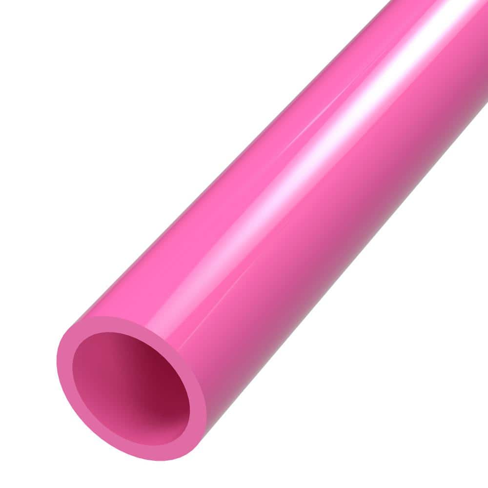Formufit 1/2 in. x 5 ft. Furniture Grade Schedule 40 PVC Pipe in Pink, Pressure (2-Pack) (3)