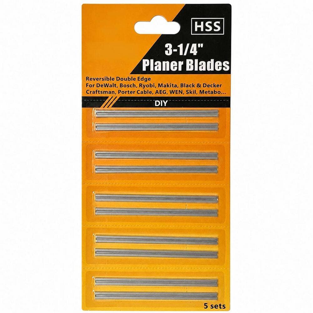 LAIFUCAM 3-1/4 in. High Speed Steel Planer Blades with Double-Edged Design for Handheld Planers 10 Pack (3)
