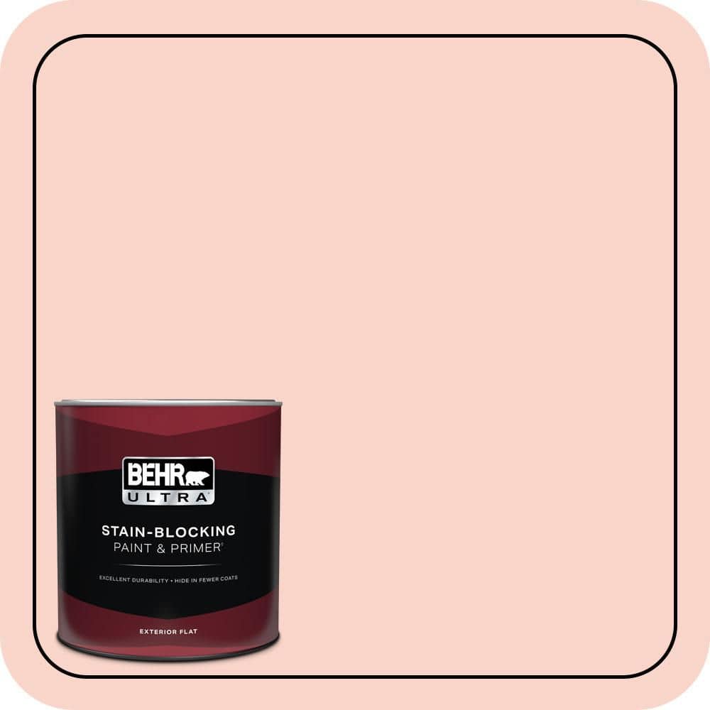 BEHR ULTRA 1 qt. #P180-1 Deco Shell Flat Exterior Paint & Primer