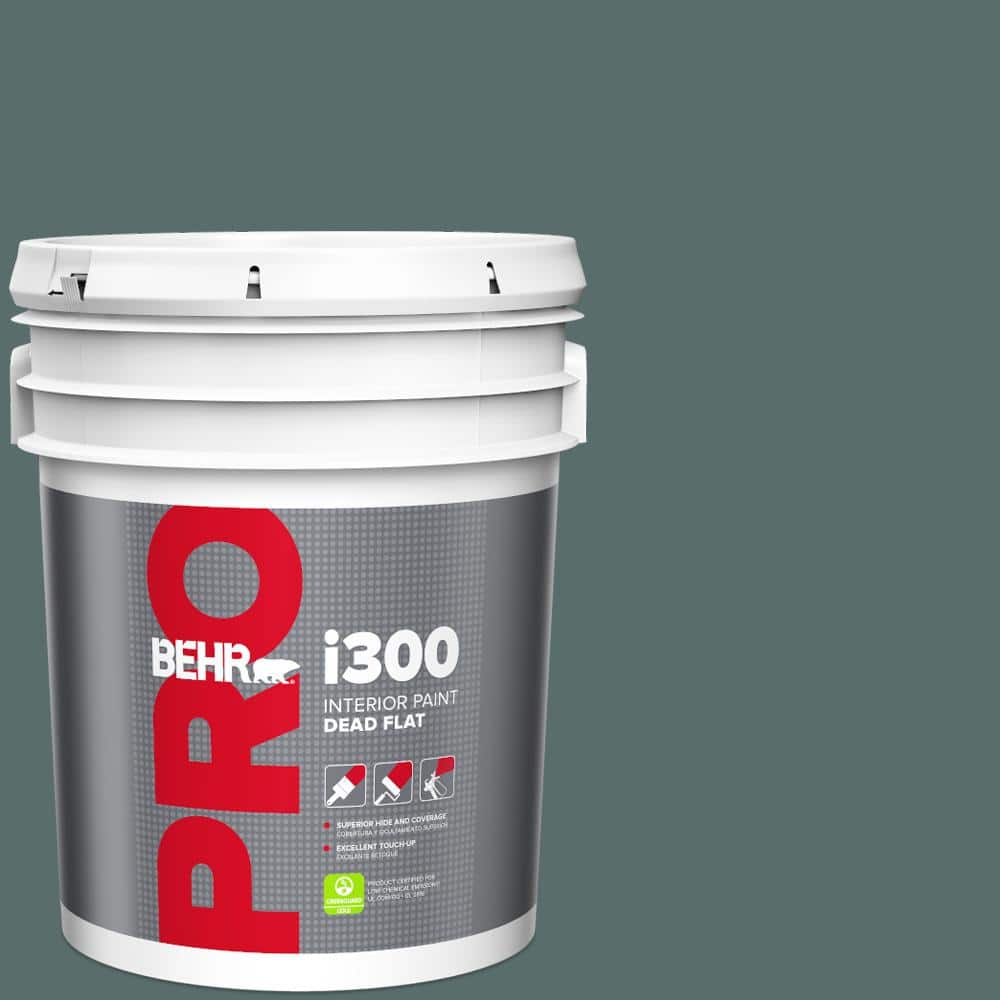 BEHR PRO 5 gal. #N430-6 Meteorological Dead Flat Interior Paint