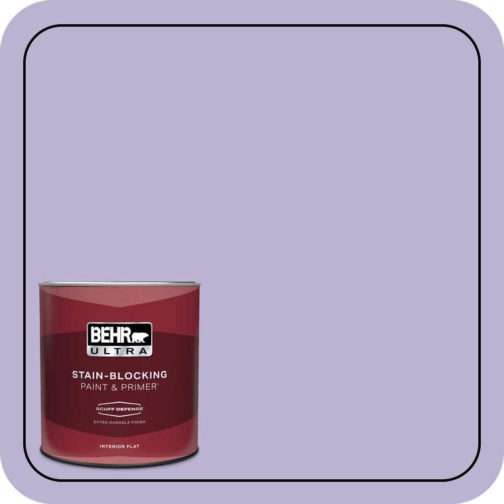 BEHR ULTRA 1 qt. #M560-3 Grape Hyacinth Extra Durable Flat Interior Paint & Primer (1)