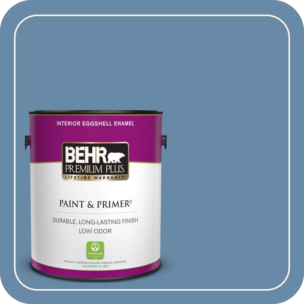 BEHR PREMIUM PLUS 1 gal. #570D-5 Americana Eggshell Enamel Low Odor Interior Paint & Primer