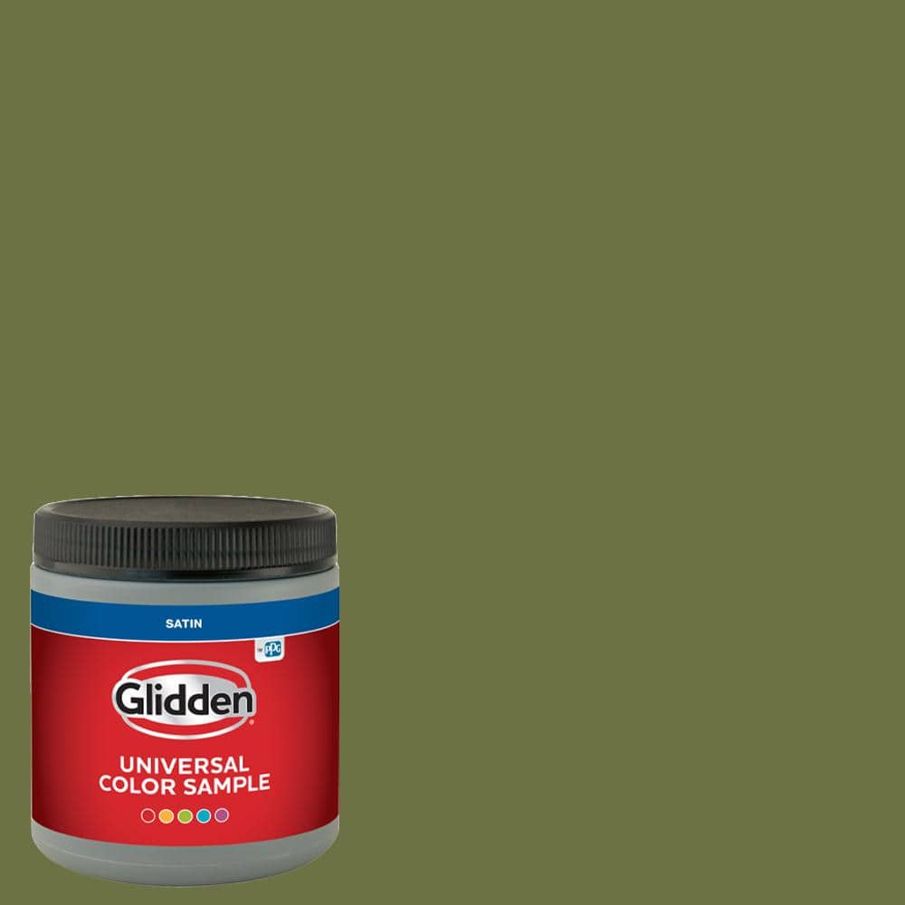 Glidden 8 oz. PPG1122-7 Oakmoss Satin Interior Paint Sample (1)