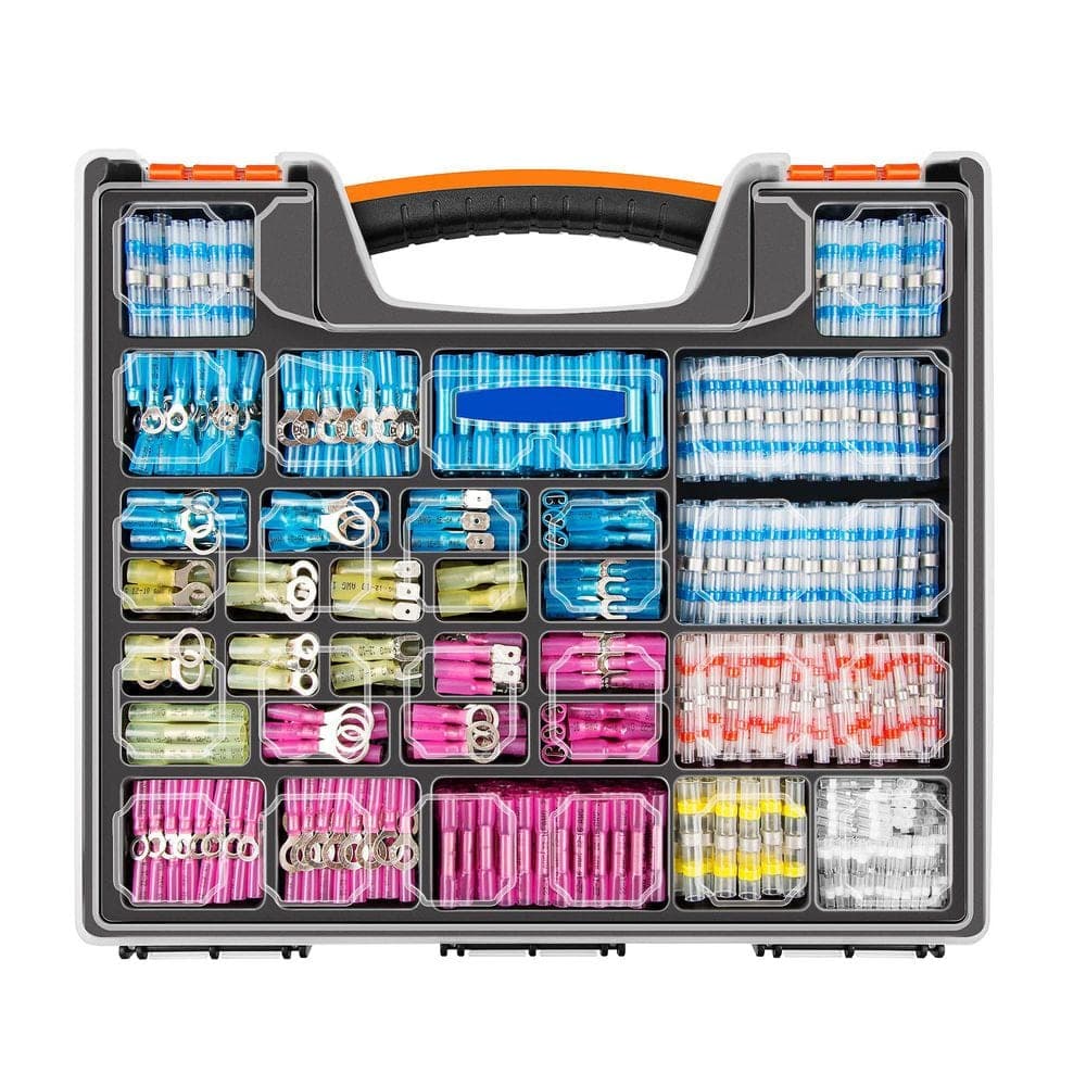 Unbranded 1200PCS Heat Shrink Wire Connectors, 26-10 AWG, Multipurpose Waterproof Electrical Terminals Kit