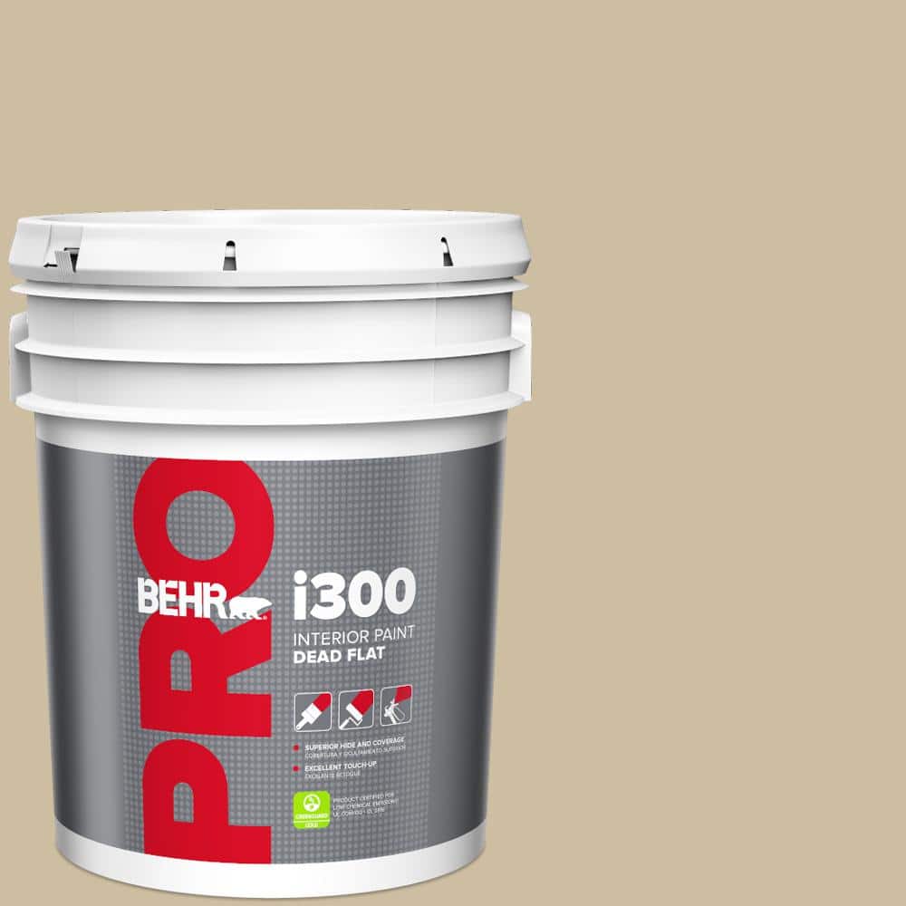 BEHR PRO 5 gal. #PPU8-10 Rye Bread Dead Flat Interior Paint
