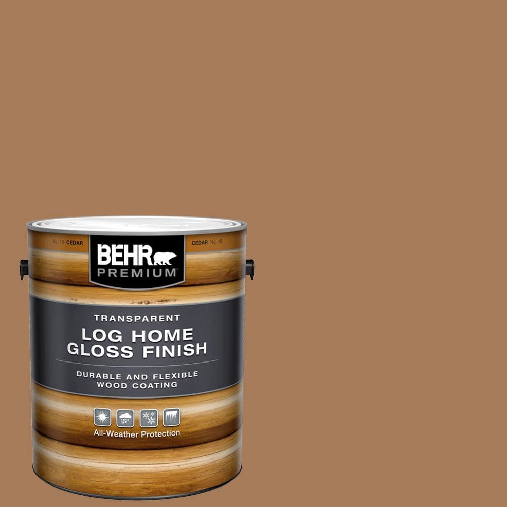 BEHR PREMIUM 1 gal. Cedar Clear Gloss Finish Log Home (1)