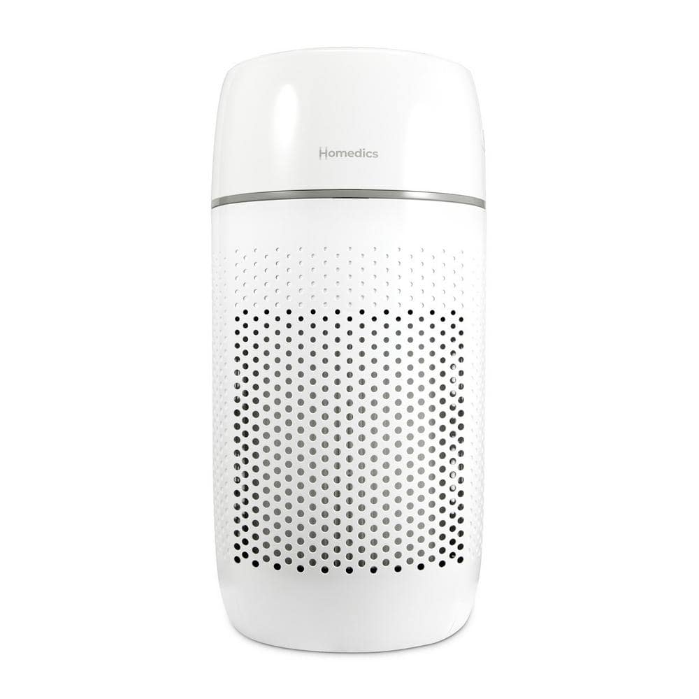 HoMedics 853 sq. ft. HEPA - UV-C Technology Tower Air Purifier in White