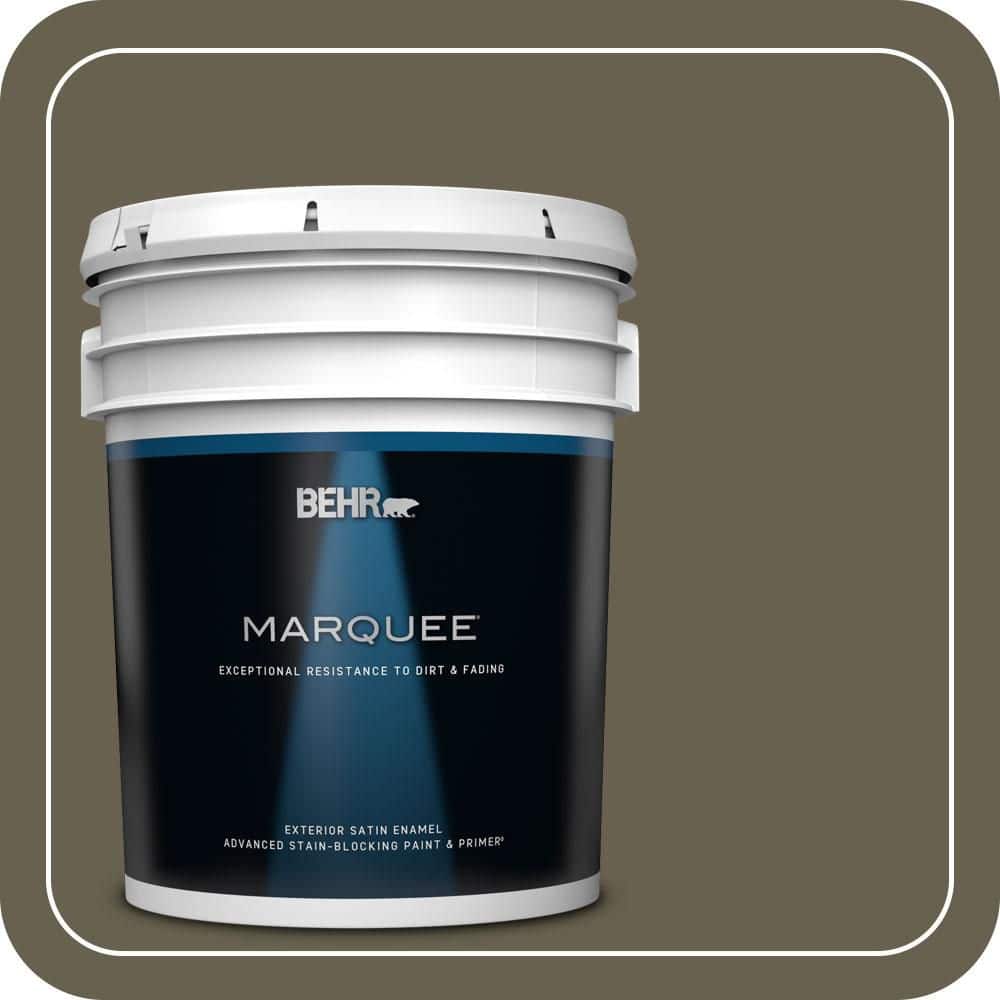 BEHR MARQUEE 5 gal. #PPU8-25 Ivy Topiary Satin Enamel Exterior Paint & Primer