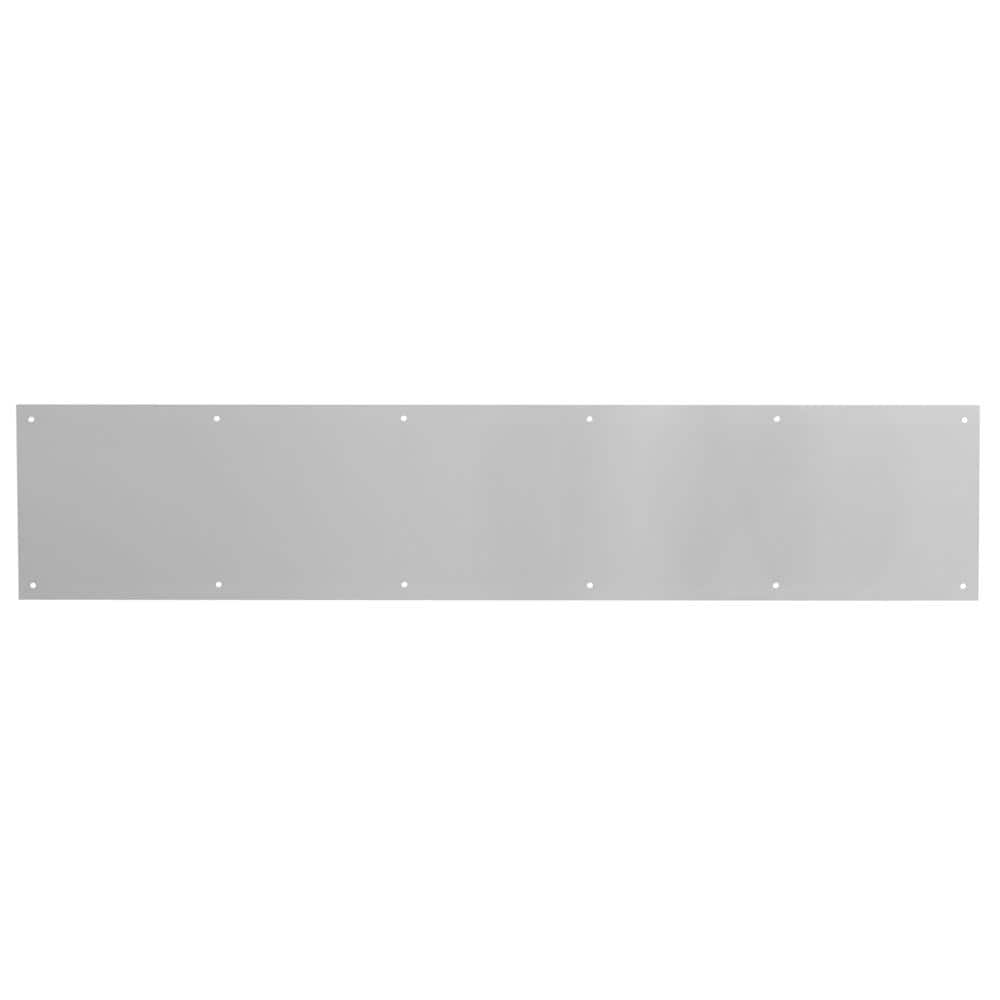 Prime-Line 6 in. x 34 in. Aluminum Satin Finish Door Kick Plate