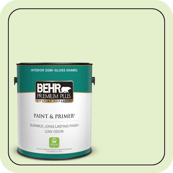 BEHR PREMIUM PLUS #420C-2 Water Sprout Flat Low Odor & Primer (2)