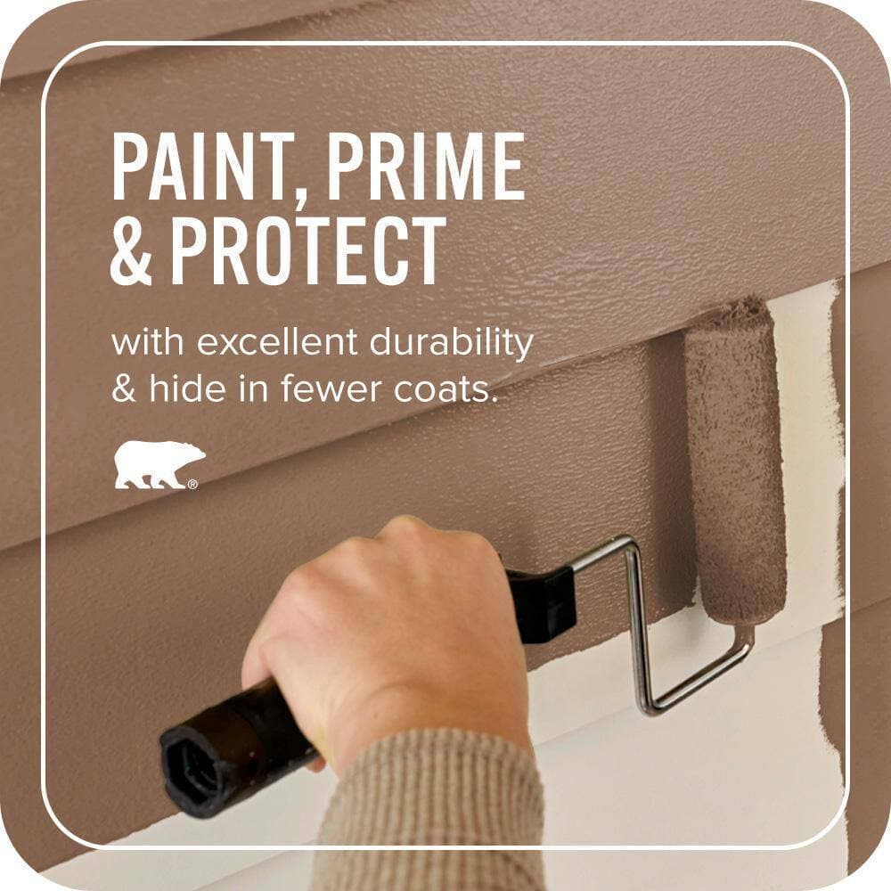 BEHR ULTRA 1 qt. #MQ2-01 Burnished Brandy Satin Enamel Exterior Paint & Primer (3)