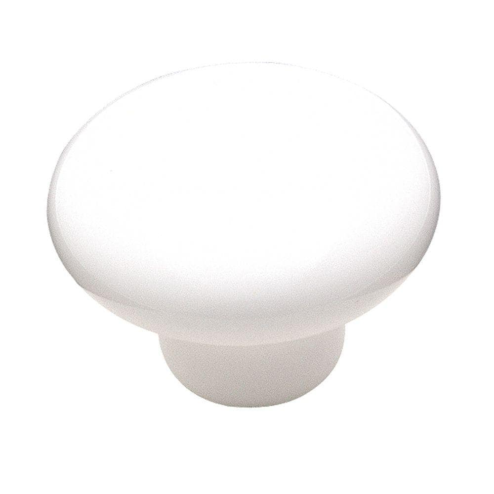 Amerock Everyday Heritage 1-1/2 in. (38mm) Traditional White Round Cabinet Knob