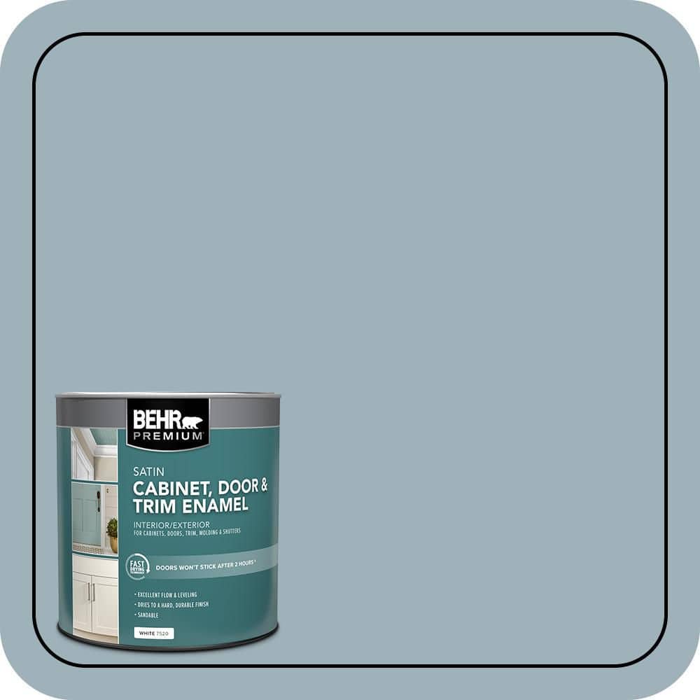 BEHR PREMIUM 1 qt. #MQ5-59 Ovation Satin Enamel Interior/Exterior Cabinet, Door & Trim Paint