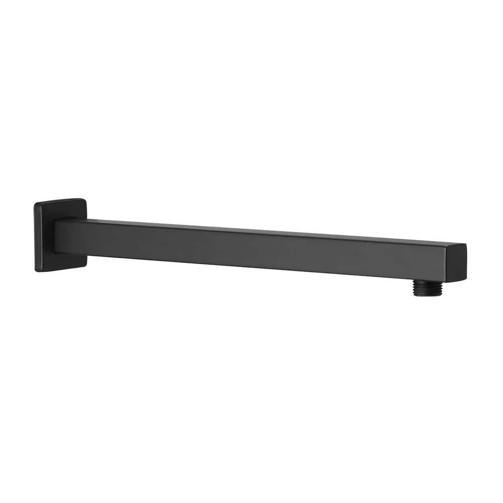 Unbranded Shower Arm with Flange, 1/2 NPT Tapered Threads, Rain Shower Head Arm, Wall Mount Shower Extension Arm