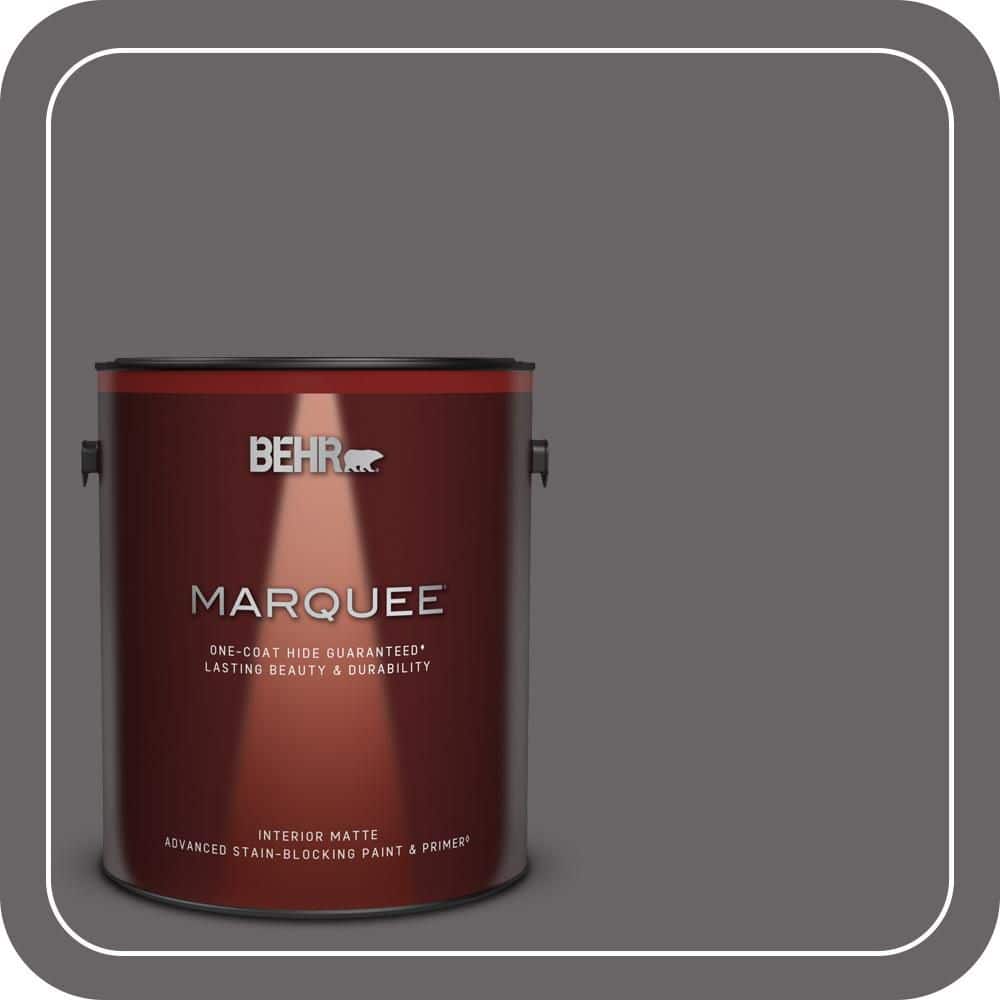 BEHR MARQUEE 1 gal. #PPU17-19 Arabian Veil One-Coat Hide Matte Interior Paint & Primer