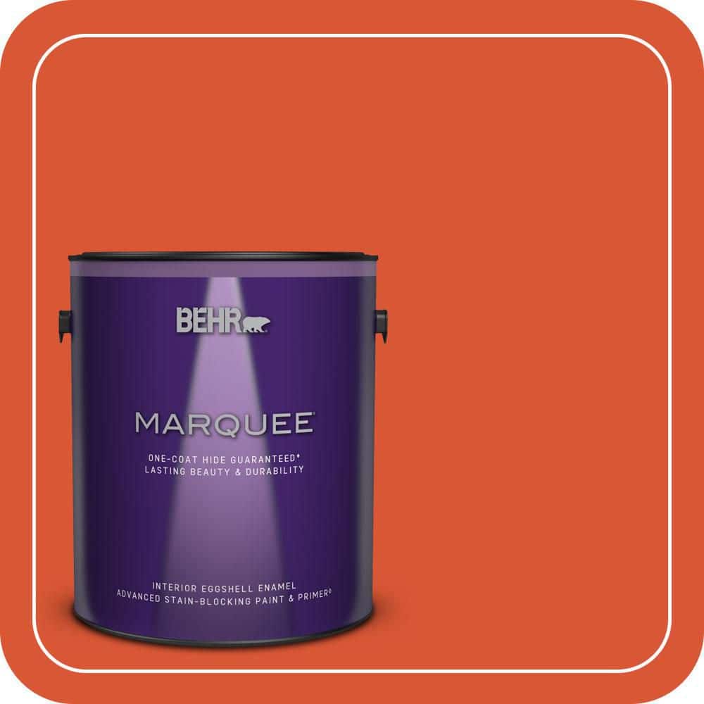 BEHR MARQUEE 1 gal. #P190-7 Inferno Eggshell Enamel Interior Paint & Primer