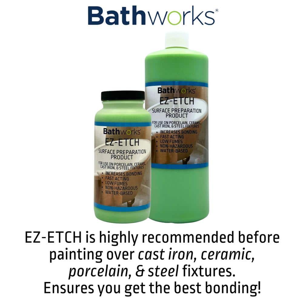 BATHWORKS 22 oz. White Standard Tub and Tile Refinishing Kit with Non-Slip Protection (3)