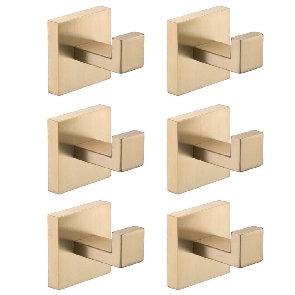 Flynama 6 -Piece Bath Hardware Set with Mounting Hardware in Brushed Gold (1)