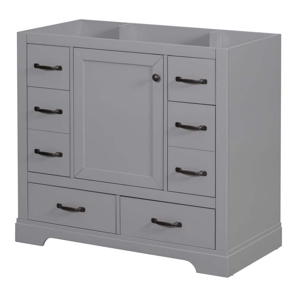 Boosicavelly 35.50 in. W 17.90 in. D 33.00 in. H Freestanding Bath Vanity Cabinet without Top (1)