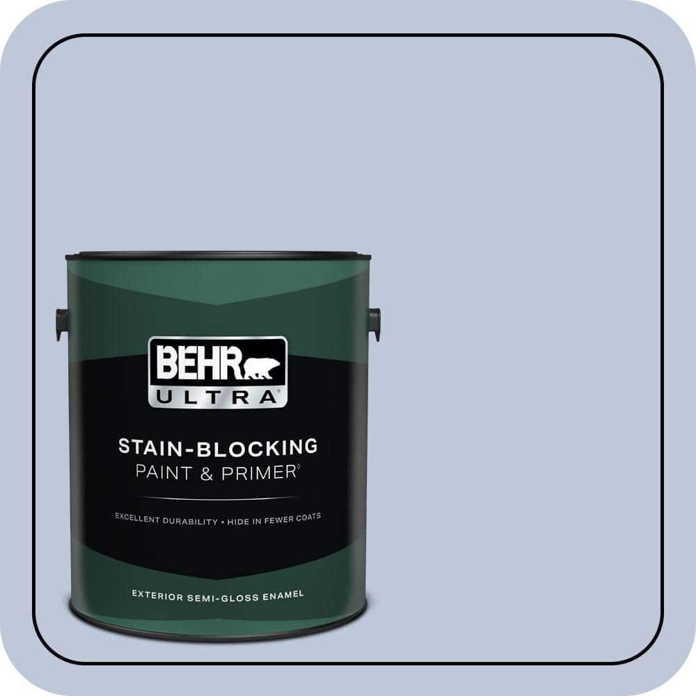 BEHR ULTRA 1 gal. #MQ3-62 Dancing Mist Semi-Gloss Enamel Exterior Paint & Primer