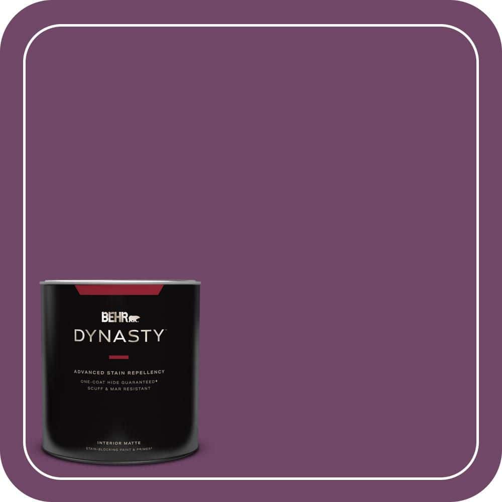 BEHR DYNASTY 1 qt. #S-G-680 Raspberry Mousse Matte Interior Stain-Blocking Paint & Primer