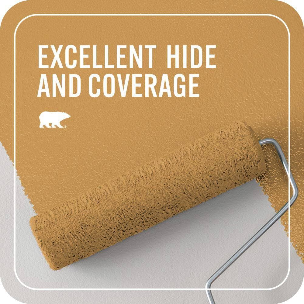 BEHR PREMIUM PLUS 1 qt. #M270-6 Glazed Pears Flat EcoMix Plant-Based Interior Paint & Primer (2)