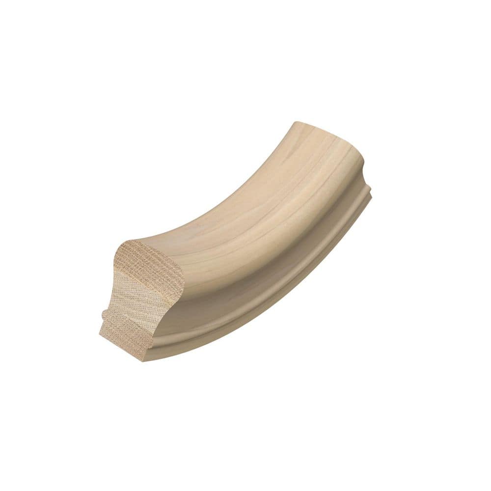EVERMARK Stair Parts 7012 Unfinished Poplar Up-Easing Handrail Fitting