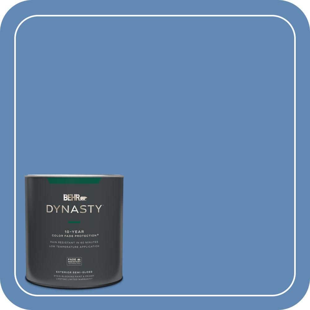 BEHR DYNASTY 1 qt. #580B-6 Castle Moat Semi-Gloss Exterior Stain-Blocking Paint & Primer
