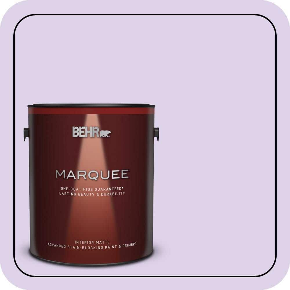 BEHR MARQUEE 1 gal. #P570-1 Teary Eyed Matte Interior Paint & Primer