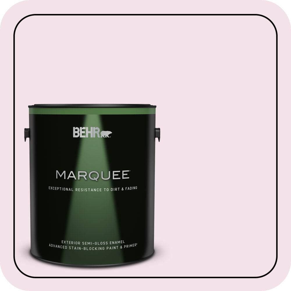 BEHR MARQUEE 1 gal. #690C-2 Pink Amour Semi-Gloss Enamel Exterior Paint & Primer