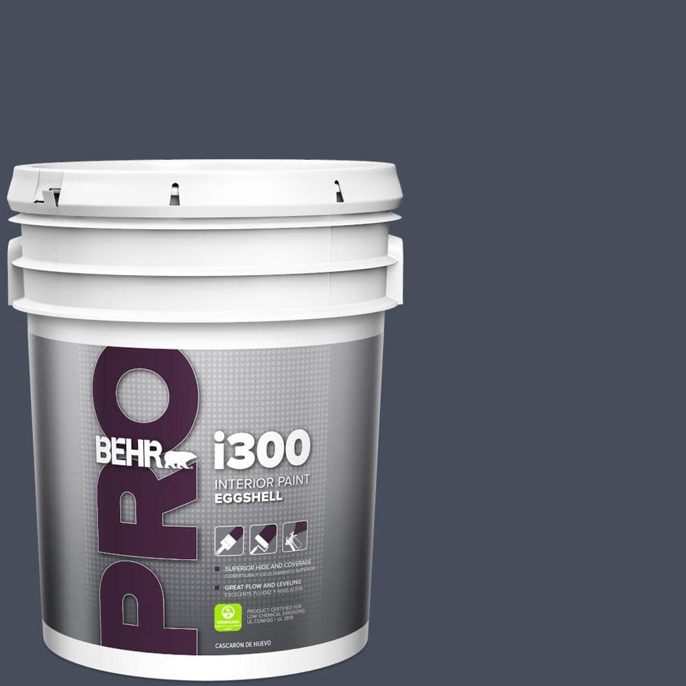BEHR PRO 5 gal. #MQ5-10 Secret Society Eggshell Interior Paint