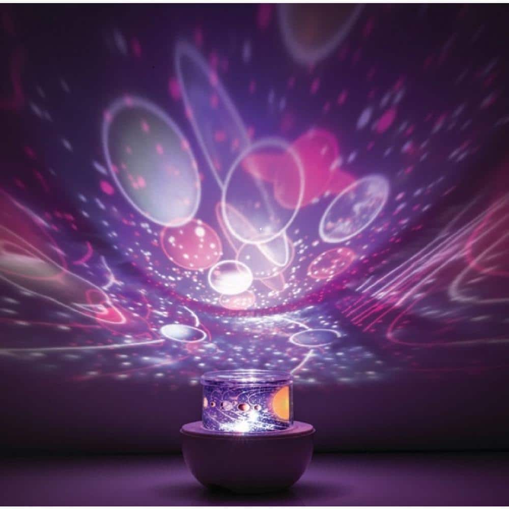 Unbranded Multi-Color USB Powered Rotating Integrated LED Projector with Replaceable Slides (2)