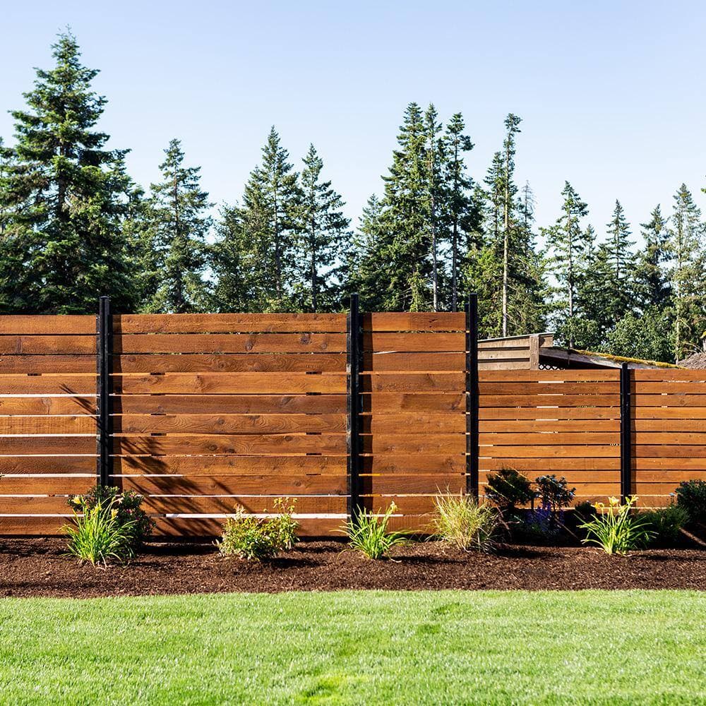 PEAK Modular Fencing 1/2 in. Matte Black Aluminum Spacers for An Outdoor Privacy Fence System (34-Pack) (3)