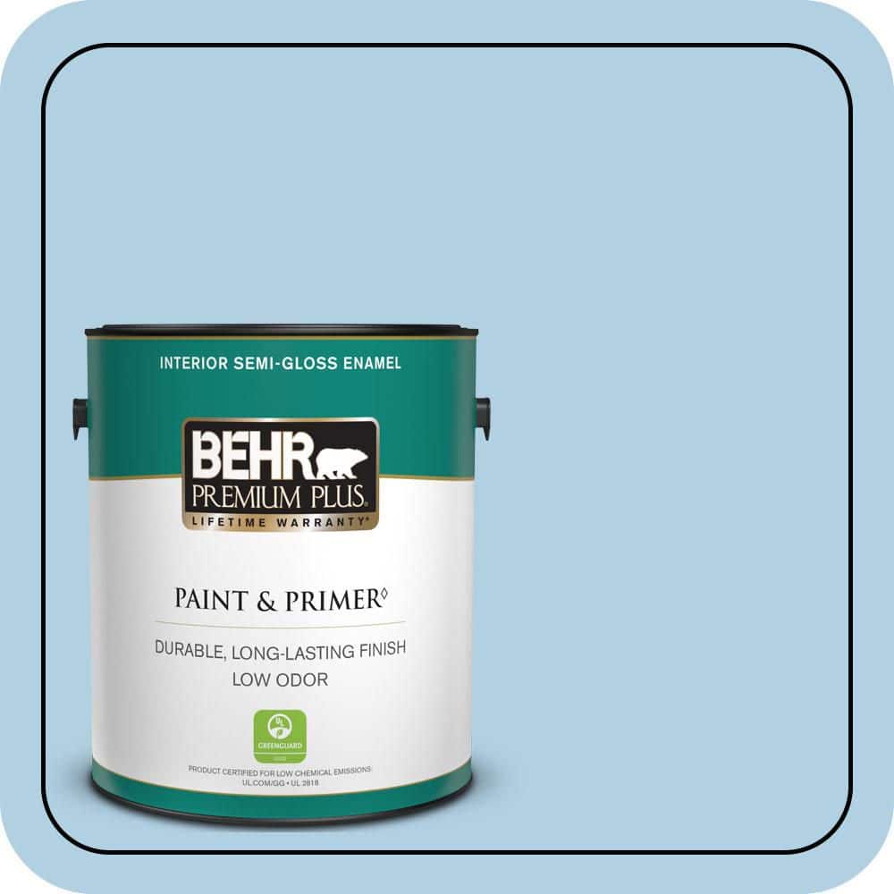 BEHR PREMIUM PLUS 1 gal. #560C-3 Holiday Road Semi-Gloss Enamel Low Odor Interior Paint & Primer