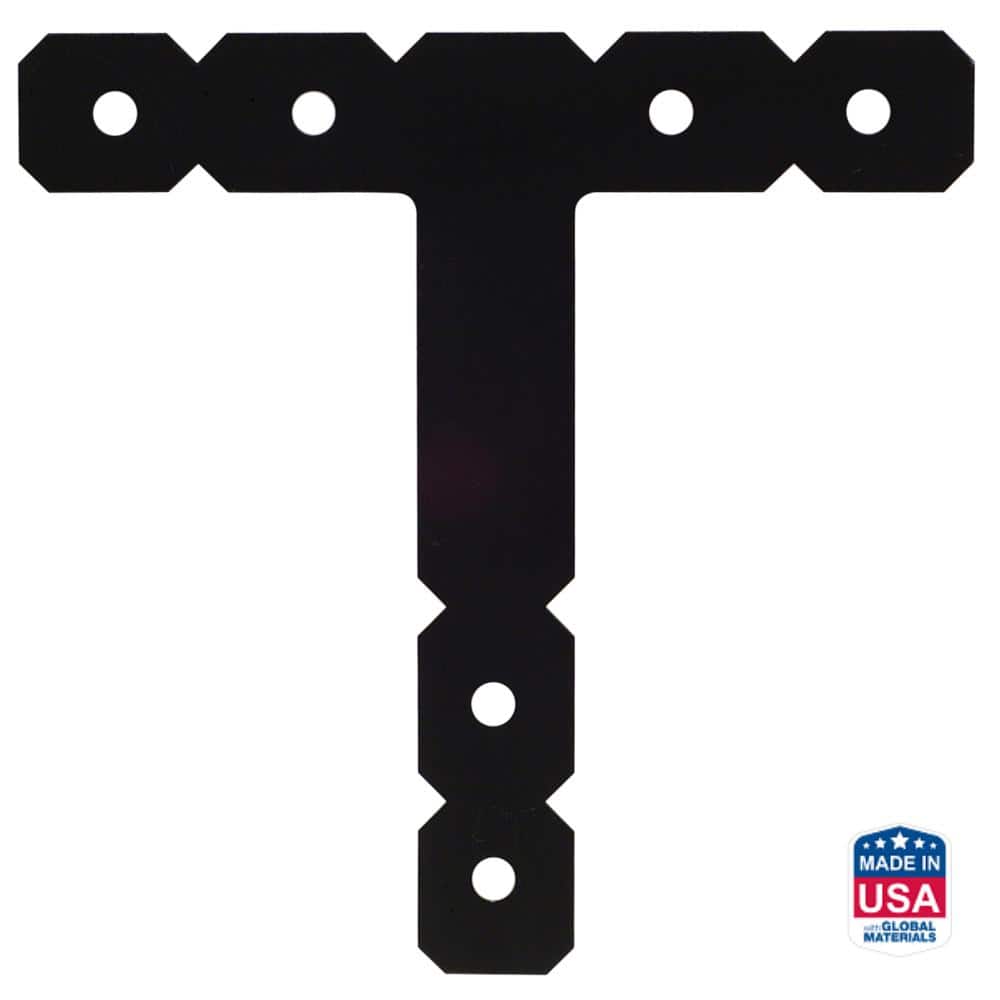 Simpson Strong-Tie OT 12 in. x 12 in. Black Powder-Coated Ornamental T Strap (1)