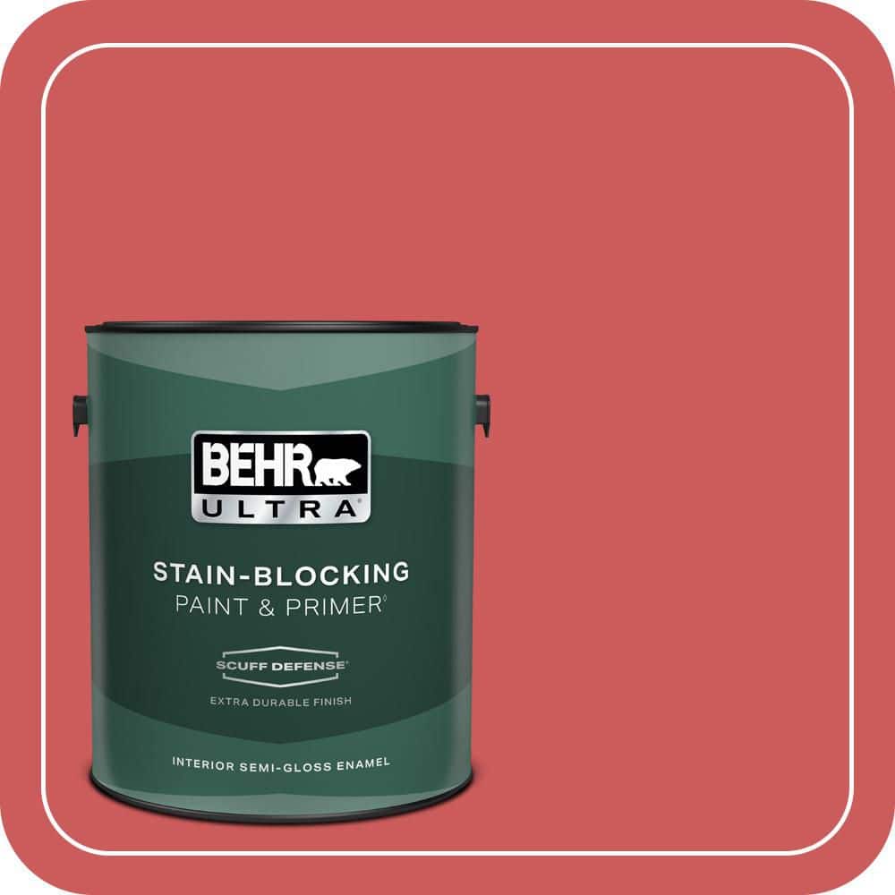 BEHR ULTRA 1 gal. #P160-5 Pinkadelic Extra Durable Semi-Gloss Enamel Interior Paint & Primer